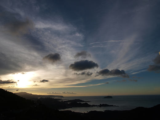 基隆の夕日