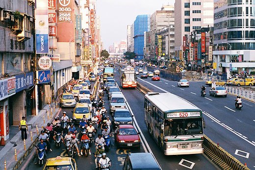 台北の道路