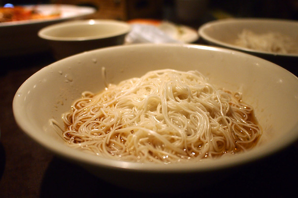 胡麻油の麺線